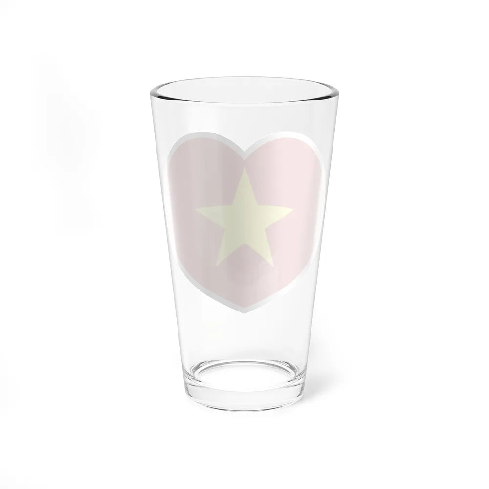 Heart Flag of Vietnam - Pint Glass 16oz-Go Mug Yourself