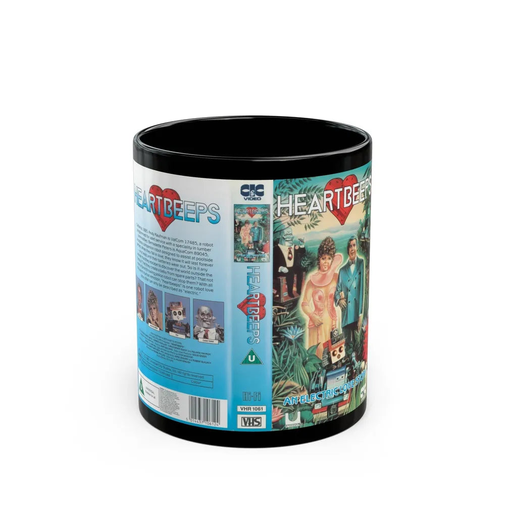 HEARTBEEPS (VHS COVER) - Black Coffee Mug-11oz-Go Mug Yourself