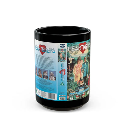 HEARTBEEPS (VHS COVER) - Black Coffee Mug-15oz-Go Mug Yourself