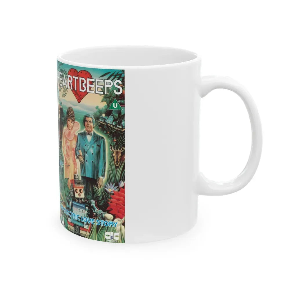 HEARTBEEPS (VHS COVER) - White Coffee Mug - Go Mug Yourself