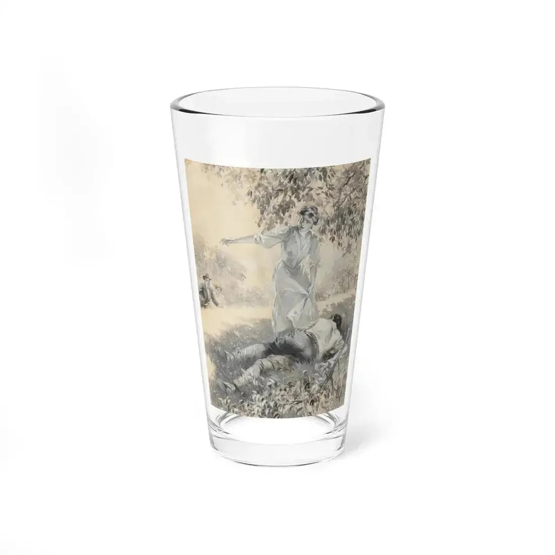 Hearts Insurgent, Harper's Monthly interior illustration - Pint Glass 16oz 16oz - Go Mug Yourself