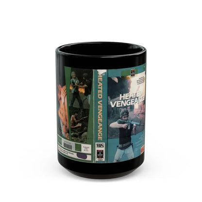 HEATED VENGEANCE (VHS COVER) - Black Coffee Mug-15oz-Go Mug Yourself