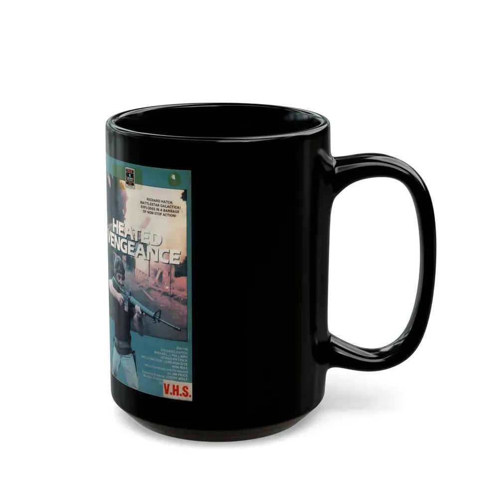 HEATED VENGEANCE (VHS COVER) - Black Coffee Mug - Go Mug Yourself