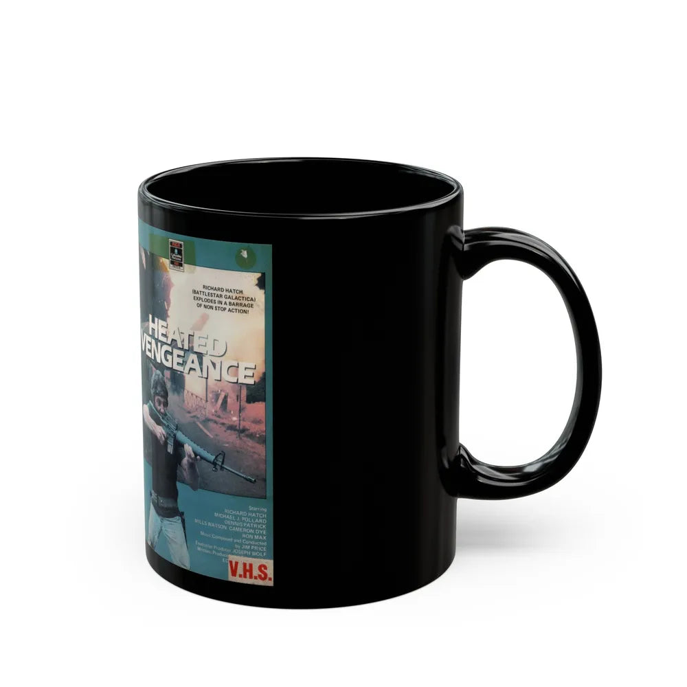 HEATED VENGEANCE (VHS COVER) - Black Coffee Mug-Go Mug Yourself