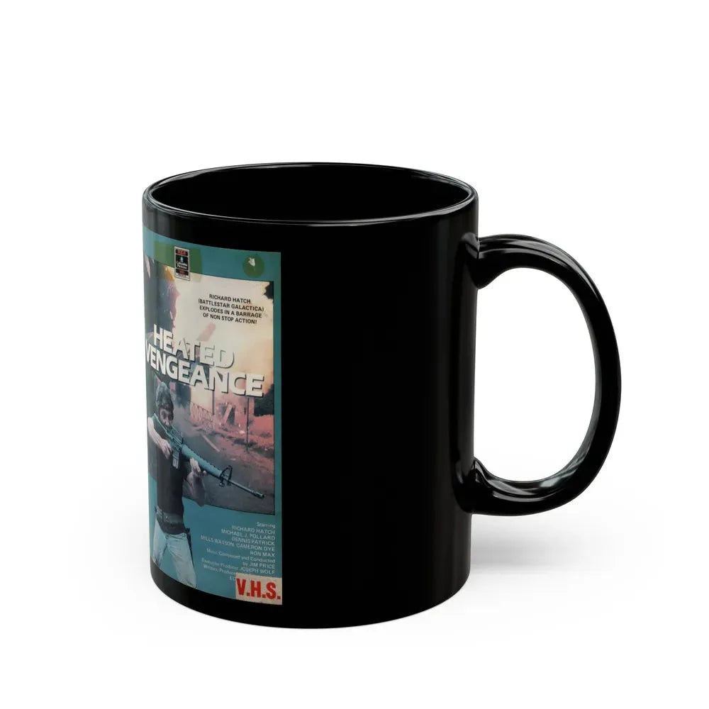 HEATED VENGEANCE (VHS COVER) - Black Coffee Mug - Go Mug Yourself