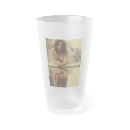 Heather Menzies #09 - Topless (Vintage Female Icon) Frosted Pint Glass 16oz-16oz-Frosted-Go Mug Yourself