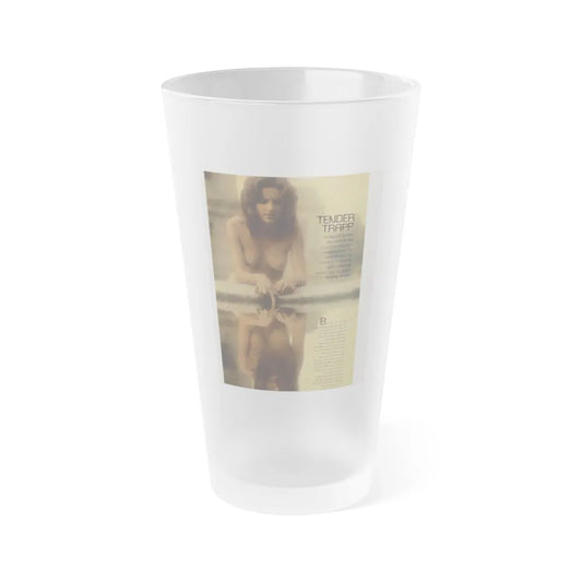 Heather Menzies #09 - Topless (Vintage Female Icon) Frosted Pint Glass 16oz-16oz-Frosted-Go Mug Yourself