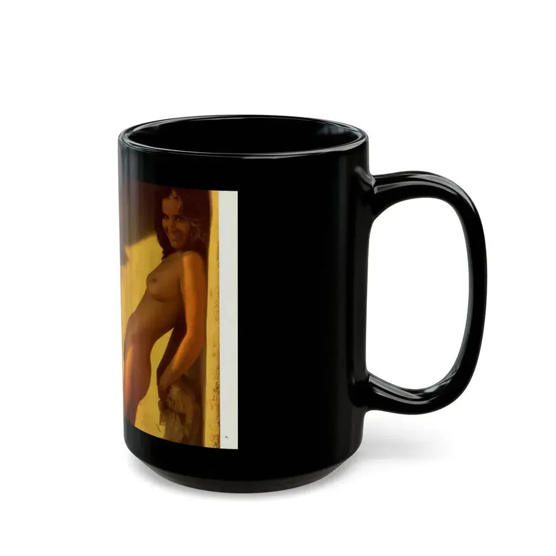 Heather Menzies #10 - Nudes (Vintage Female Icon) Black Coffee Mug - Go Mug Yourself