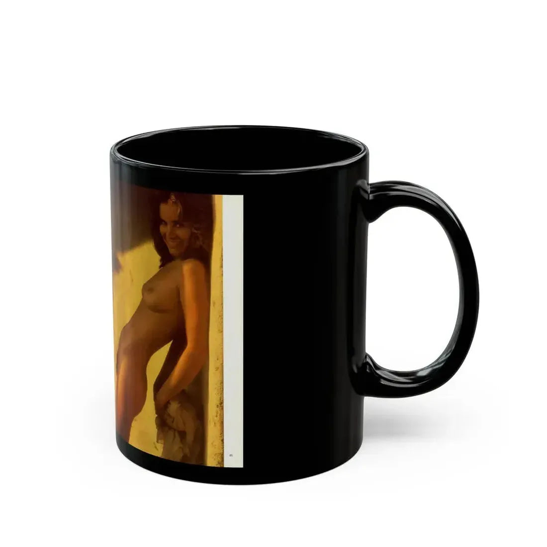 Heather Menzies #10 - Nudes (Vintage Female Icon) Black Coffee Mug - Go Mug Yourself