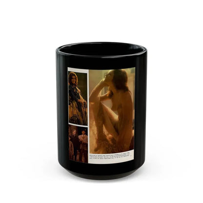 Heather Menzies #12 - Nude (Vintage Female Icon) Black Coffee Mug 15oz - Go Mug Yourself