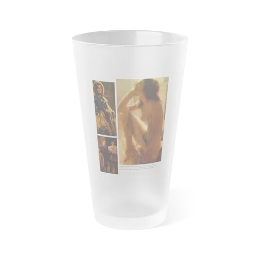 Heather Menzies #12 - Nude (Vintage Female Icon) Frosted Pint Glass 16oz-16oz-Frosted-Go Mug Yourself