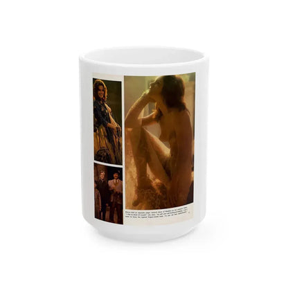 Heather Menzies #12 - Nude (Vintage Female Icon) White Coffee Mug 15oz - Go Mug Yourself
