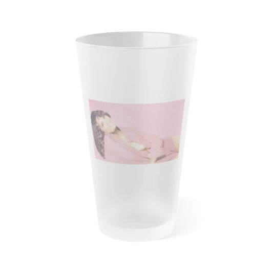 Heather Menzies #18 (Vintage Female Icon) Frosted Pint Glass 16oz-16oz-Frosted-Go Mug Yourself