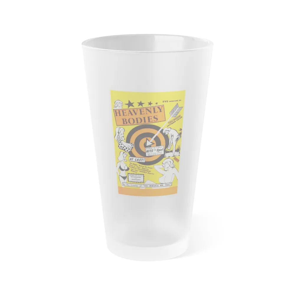 HEAVENLY BODIES 1984 Movie Poster - Frosted Pint Glass 16oz-16oz-Frosted-Go Mug Yourself