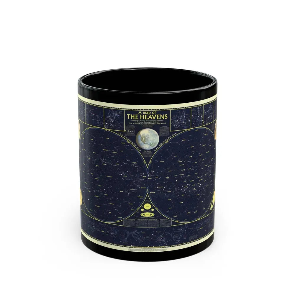 Heavens, The 1 (1957) (Map) Black Coffee Mug 11oz - Go Mug Yourself