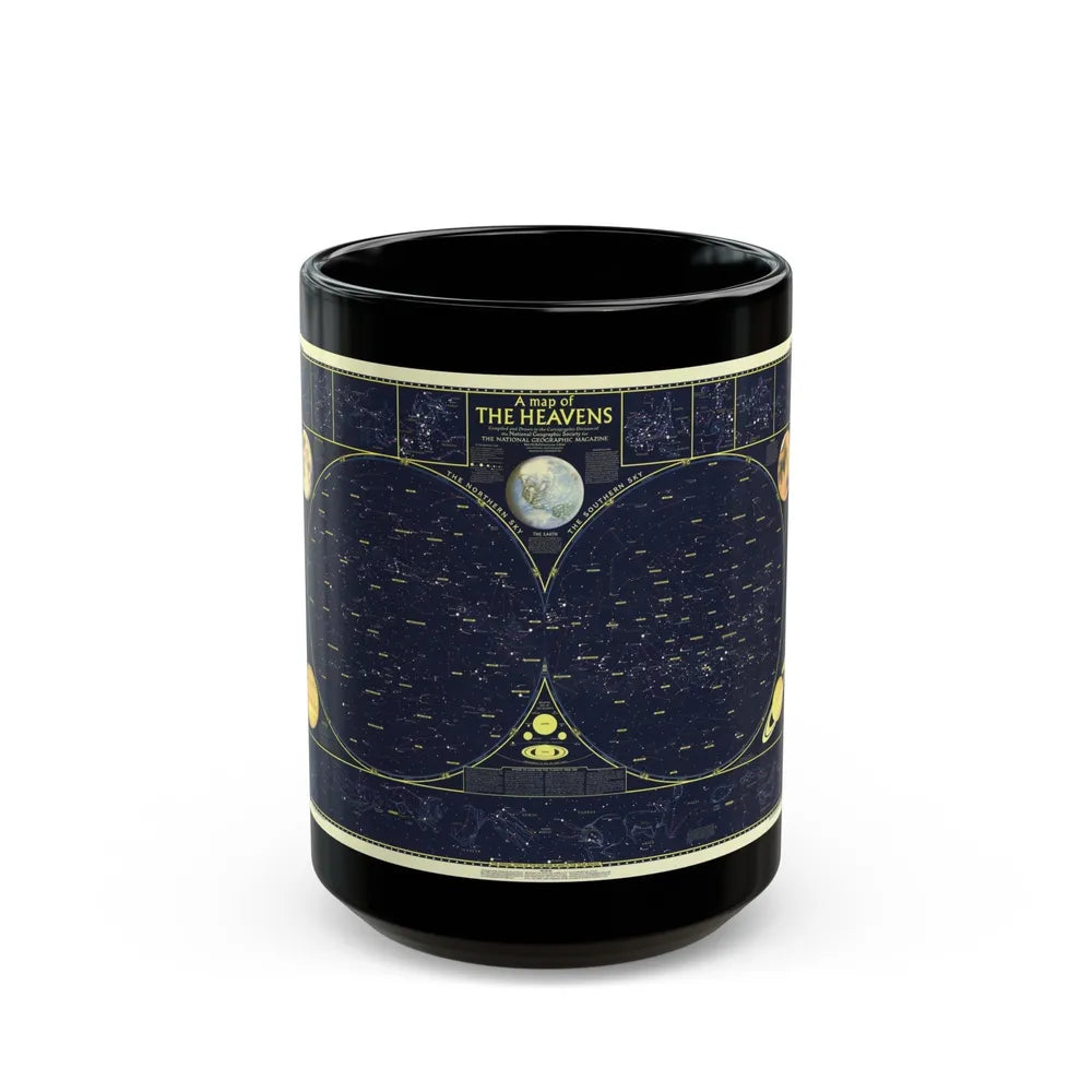 Heavens, The 1 (1957) (Map) Black Coffee Mug-15oz-Go Mug Yourself