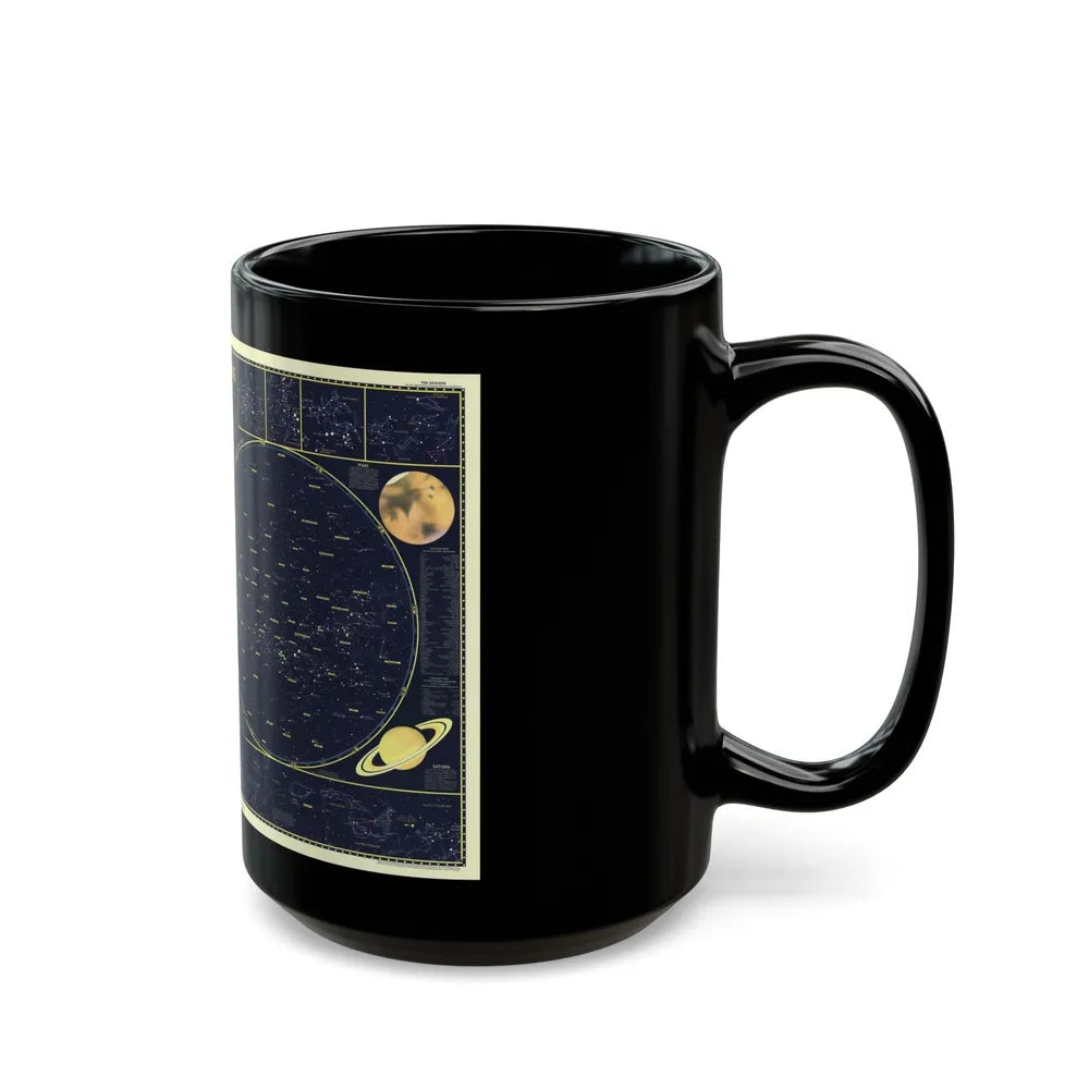 Heavens, The 1 (1957) (Map) Black Coffee Mug-Go Mug Yourself