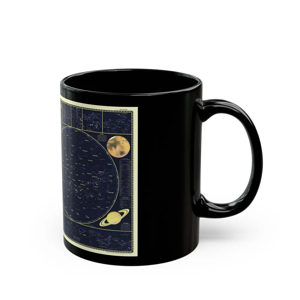 Heavens, The 1 (1957) (Map) Black Coffee Mug-Go Mug Yourself