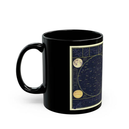 Heavens, The 1 (1957) (Map) Black Coffee Mug-Go Mug Yourself