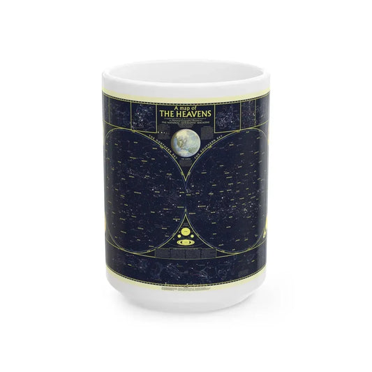 Heavens, The 1 (1957) (Map) White Coffee Mug 15oz - Go Mug Yourself