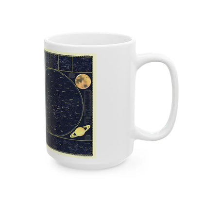 Heavens, The 1 (1957) (Map) White Coffee Mug-Go Mug Yourself