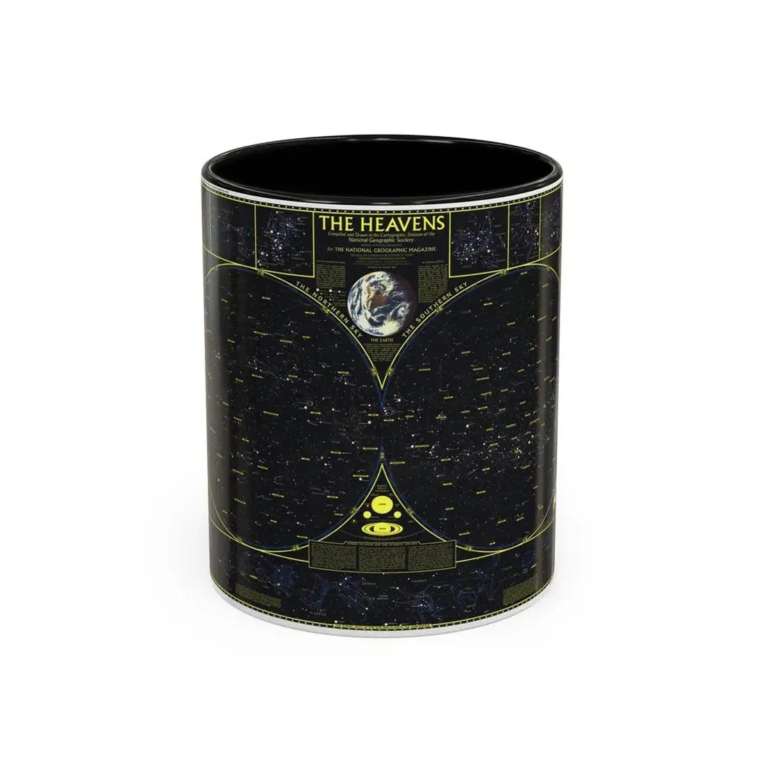 Heavens. The (1970) (Map) Accent Coffee Mug 11oz Black - Go Mug Yourself