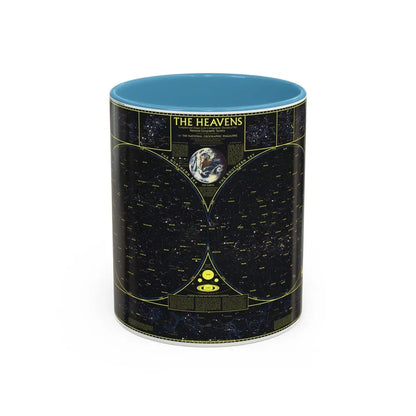 Heavens. The (1970) (Map) Accent Coffee Mug 11oz Light Blue - Go Mug Yourself