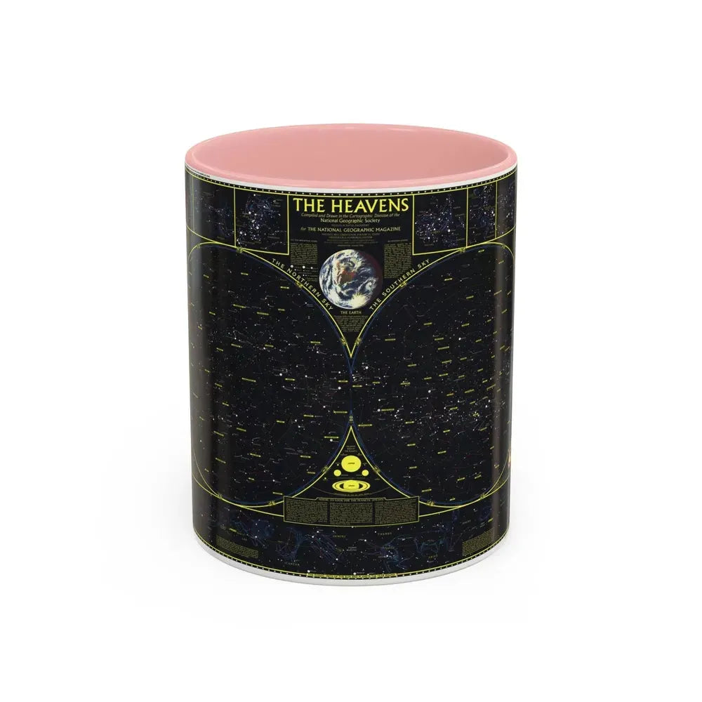 Heavens. The (1970) (Map) Accent Coffee Mug 11oz Pink - Go Mug Yourself