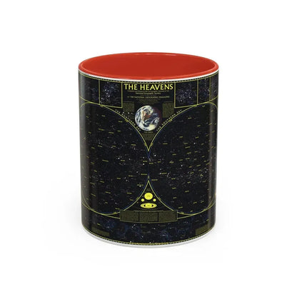 Heavens. The (1970) (Map) Accent Coffee Mug 11oz Red - Go Mug Yourself