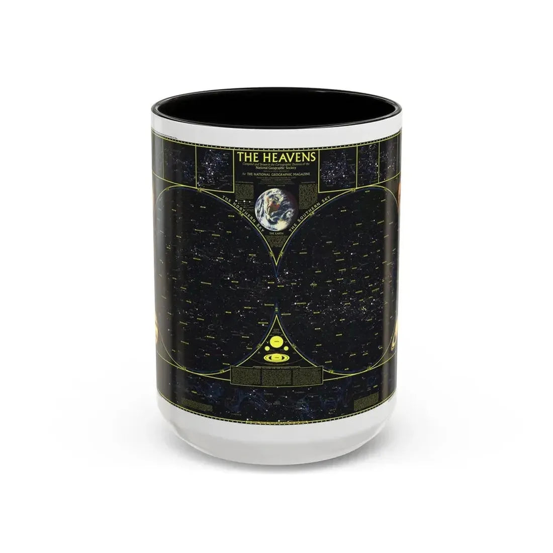 Heavens. The (1970) (Map) Accent Coffee Mug 15oz Black - Go Mug Yourself
