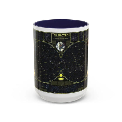Heavens. The (1970) (Map) Accent Coffee Mug 15oz Navy - Go Mug Yourself