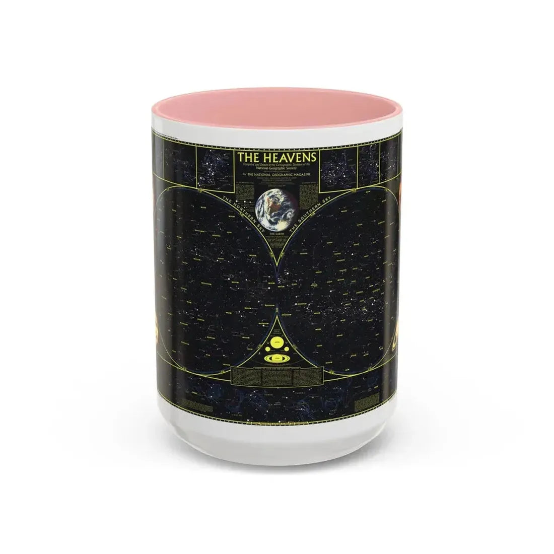 Heavens. The (1970) (Map) Accent Coffee Mug 15oz Pink - Go Mug Yourself