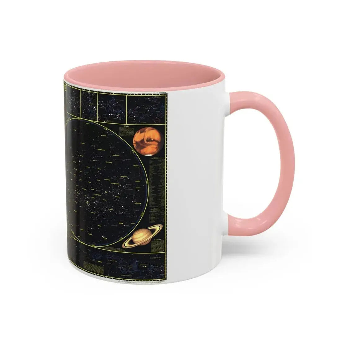 Heavens. The (1970) (Map) Accent Coffee Mug - Go Mug Yourself