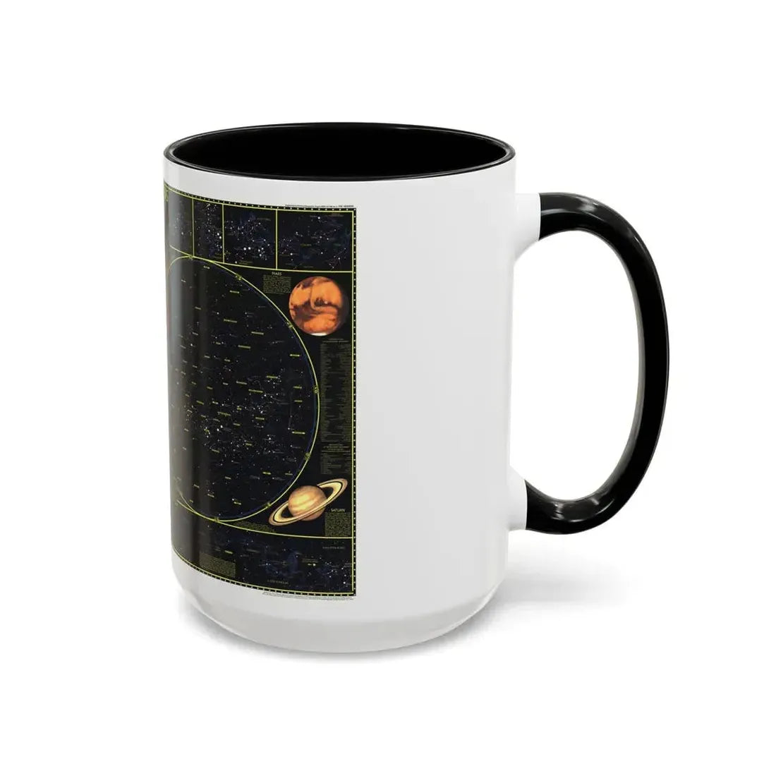 Heavens. The (1970) (Map) Accent Coffee Mug - Go Mug Yourself