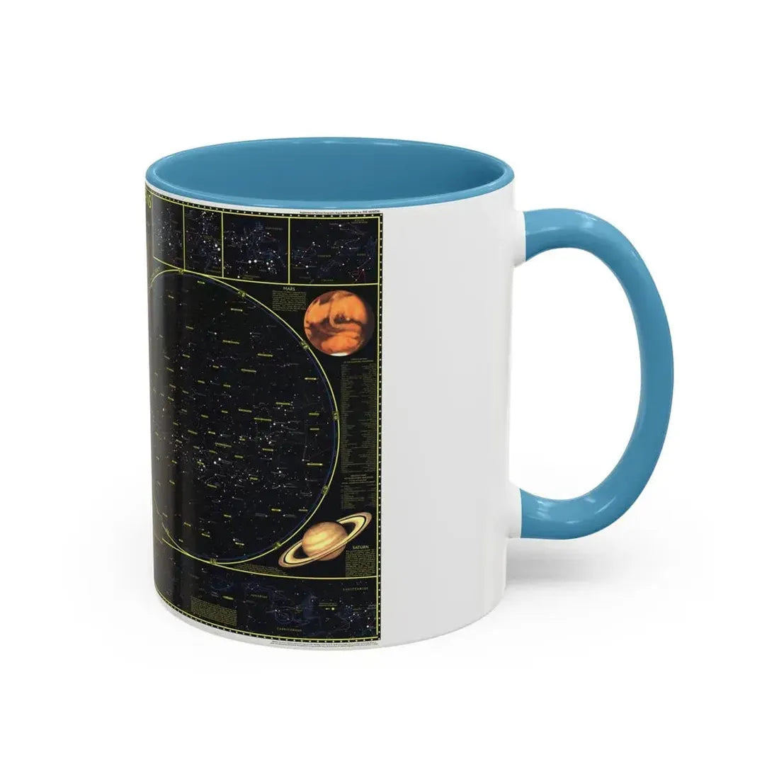 Heavens. The (1970) (Map) Accent Coffee Mug - Go Mug Yourself