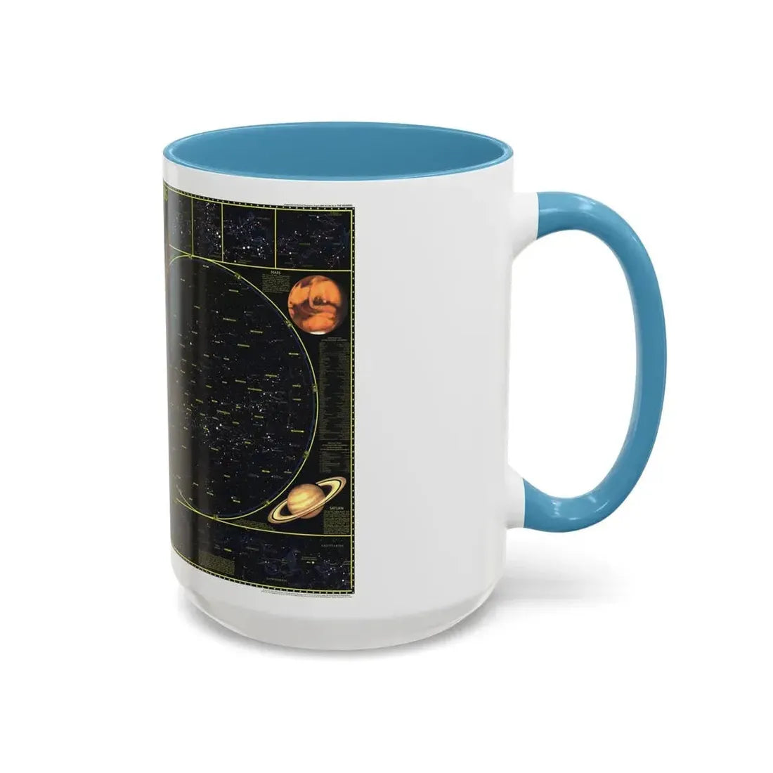 Heavens. The (1970) (Map) Accent Coffee Mug - Go Mug Yourself