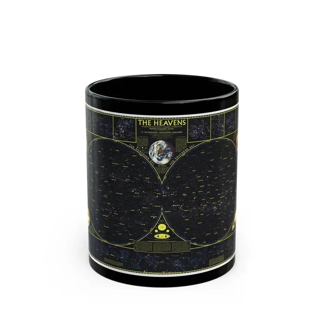 Heavens. The (1970) (Map) Black Coffee Mug 11oz - Go Mug Yourself