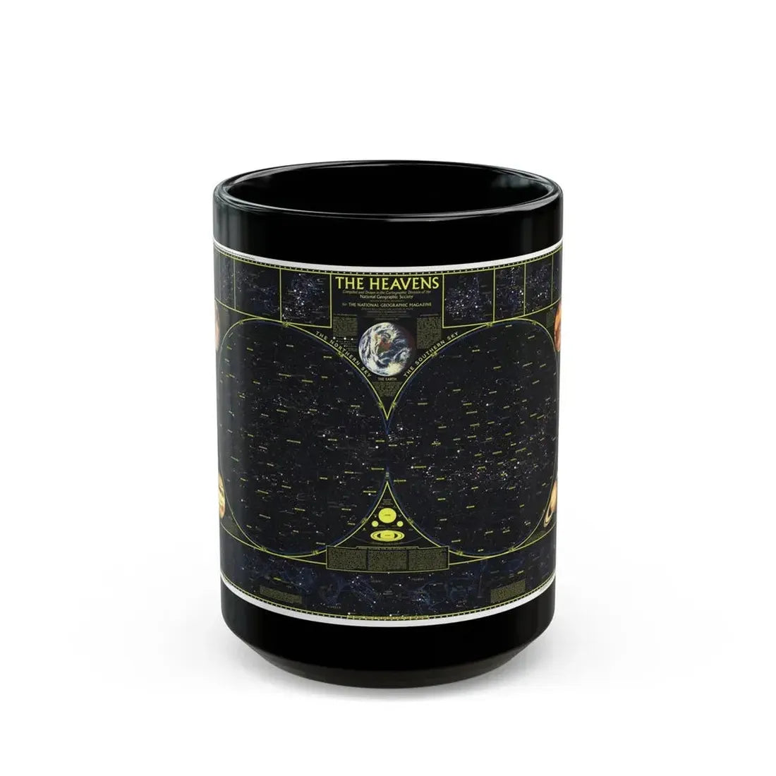 Heavens. The (1970) (Map) Black Coffee Mug 15oz - Go Mug Yourself