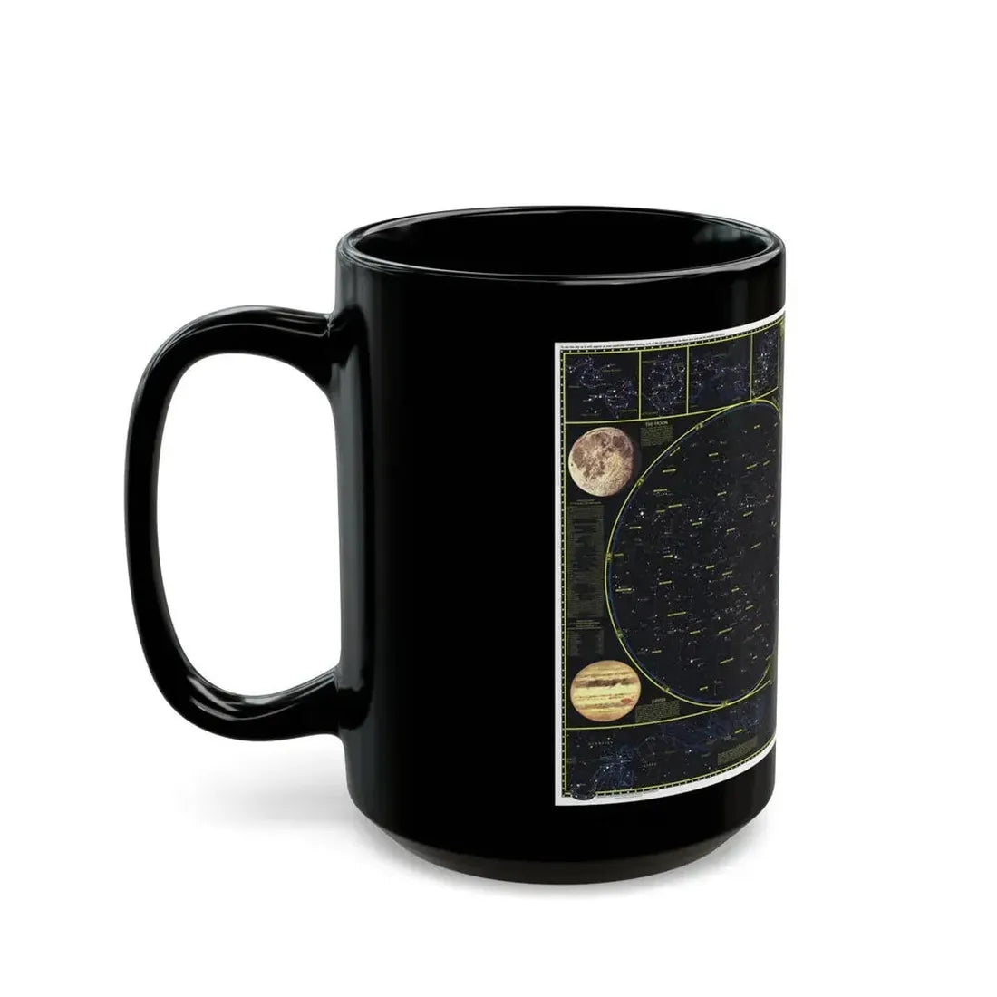 Heavens. The (1970) (Map) Black Coffee Mug - Go Mug Yourself