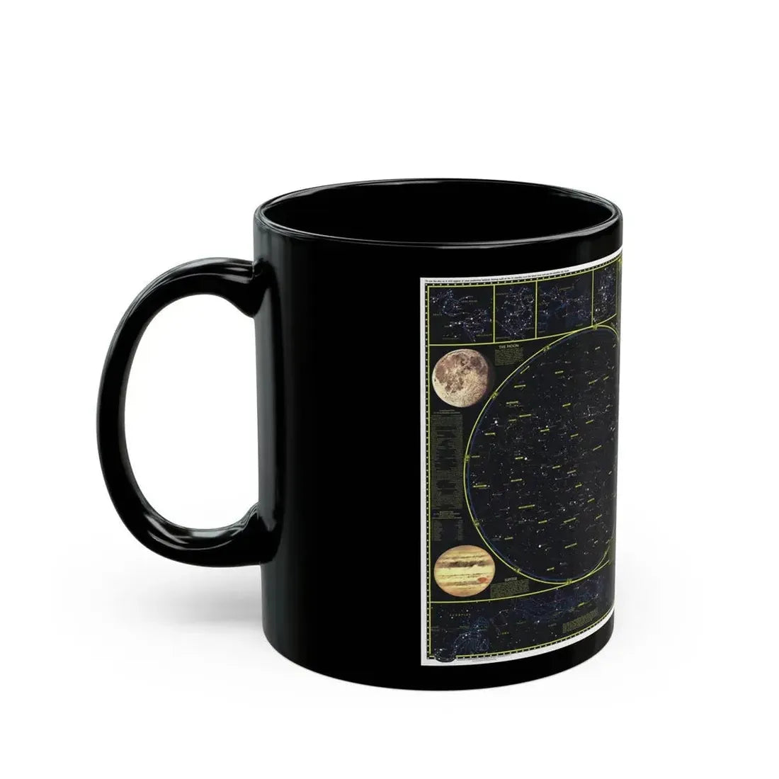 Heavens. The (1970) (Map) Black Coffee Mug - Go Mug Yourself