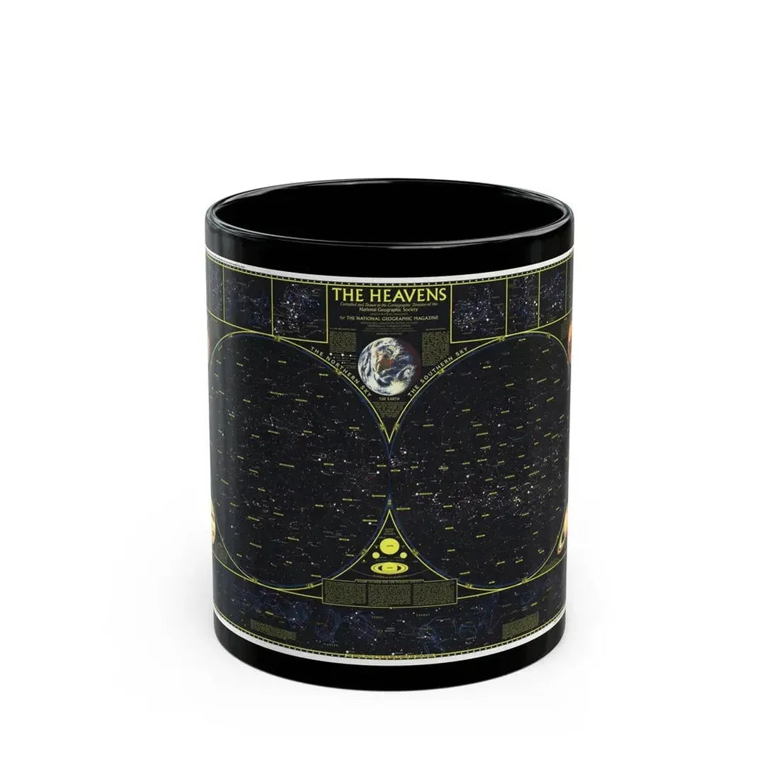 Heavens. The (1970) (Map) Black Coffee Mug - Go Mug Yourself