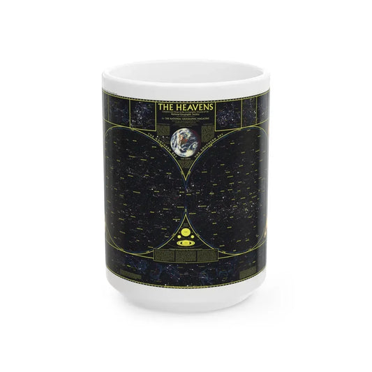 Heavens. The (1970) (Map) White Coffee Mug 15oz - Go Mug Yourself