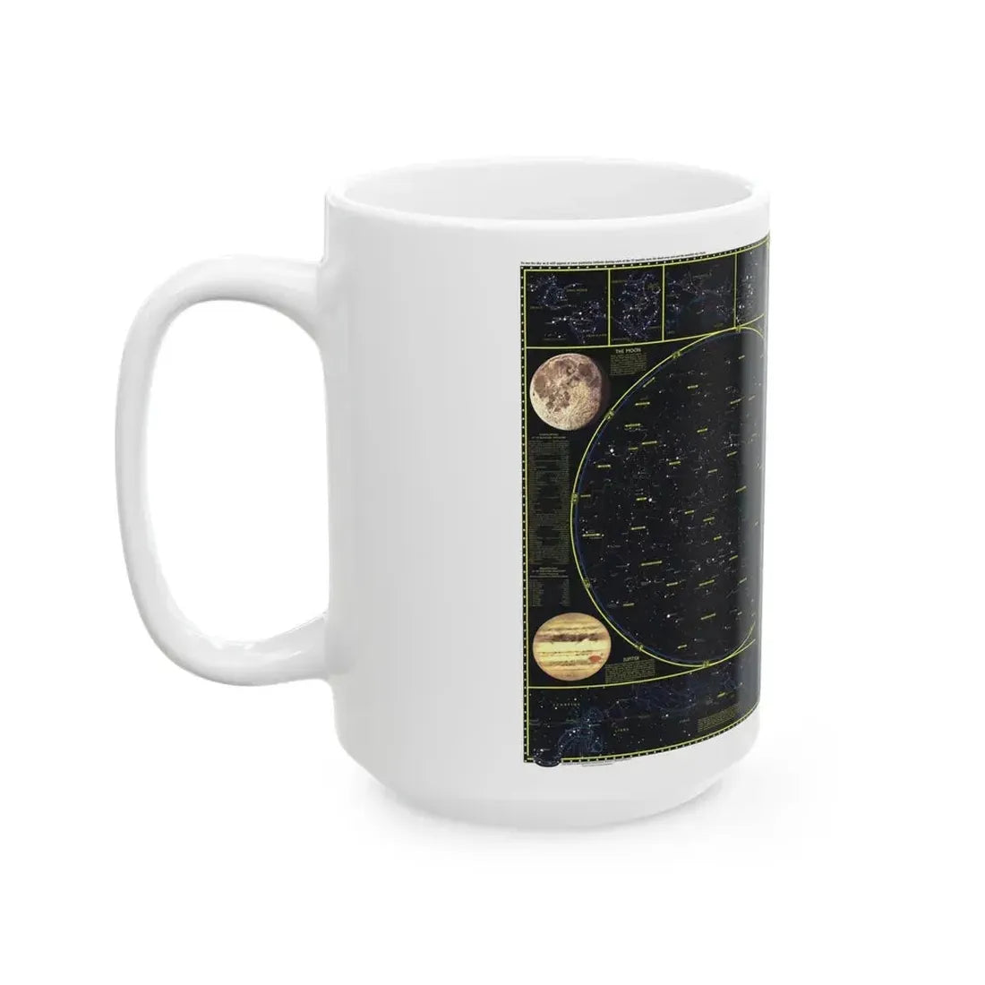 Heavens. The (1970) (Map) White Coffee Mug - Go Mug Yourself