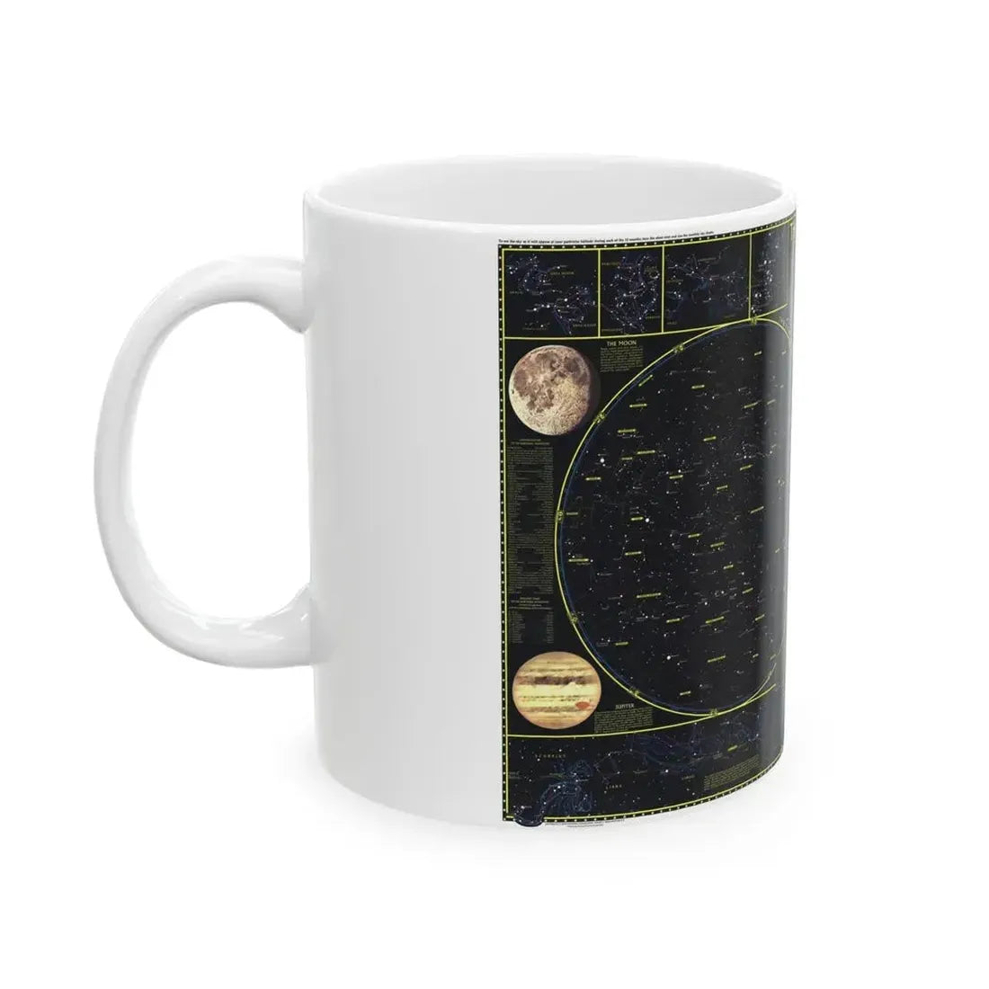 Heavens. The (1970) (Map) White Coffee Mug - Go Mug Yourself