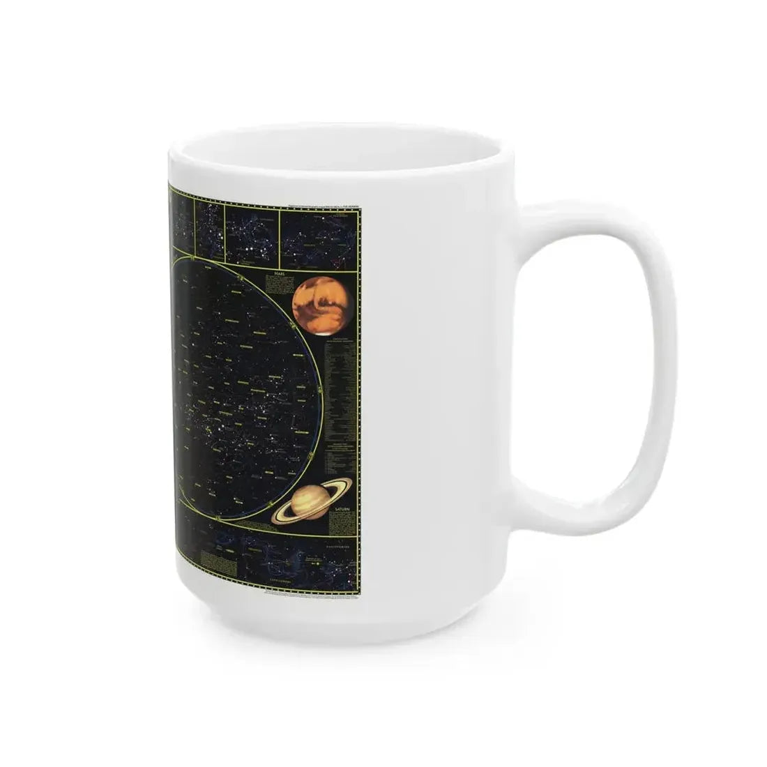 Heavens. The (1970) (Map) White Coffee Mug - Go Mug Yourself