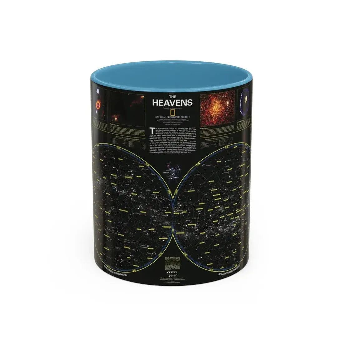 Heavens, The (1995) (Map) Accent Coffee Mug 11oz Light Blue - Go Mug Yourself