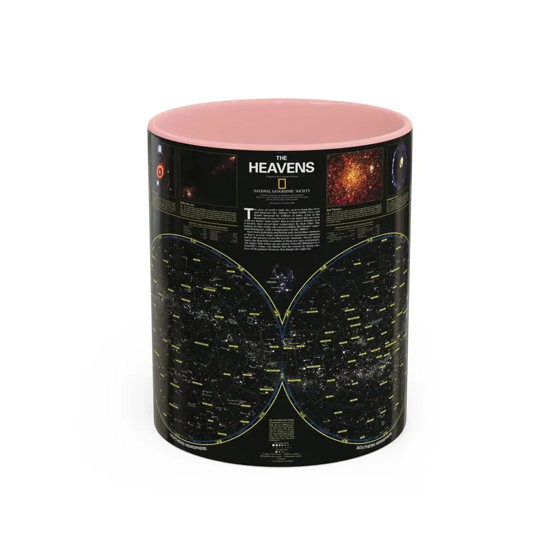 Heavens, The (1995) (Map) Accent Coffee Mug 11oz Pink - Go Mug Yourself