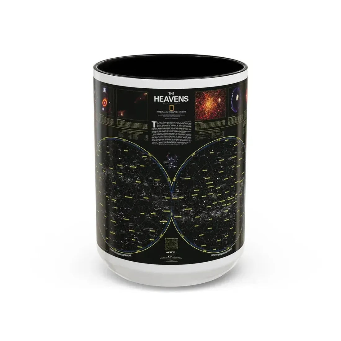 Heavens, The (1995) (Map) Accent Coffee Mug 15oz Black - Go Mug Yourself