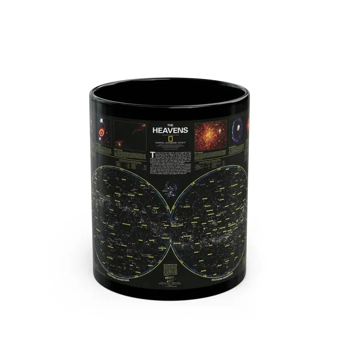 Heavens, The (1995) (Map) Black Coffee Mug - Go Mug Yourself