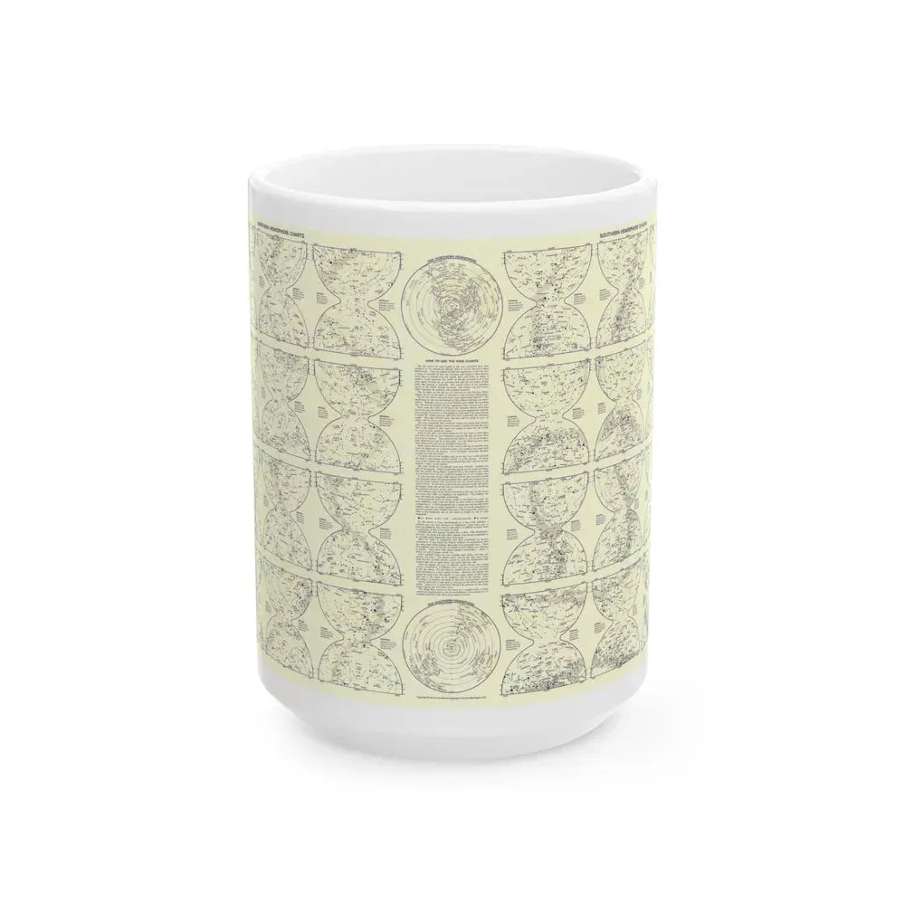 Heavens, The 2 (1957) (Map) White Coffee Mug 15oz - Go Mug Yourself